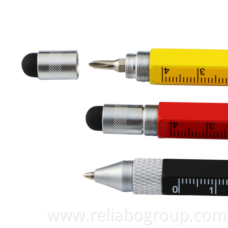 Multi Functional Tool Tech Ballpoint Pen Spirit Level Screwdriver Ballpoint Pen